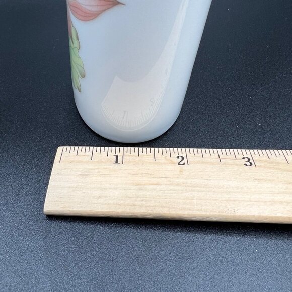 Takahashi Medley San Francisco Water Lily Butterfly Oval Bud Vase Vintage - Picture 12 of 12